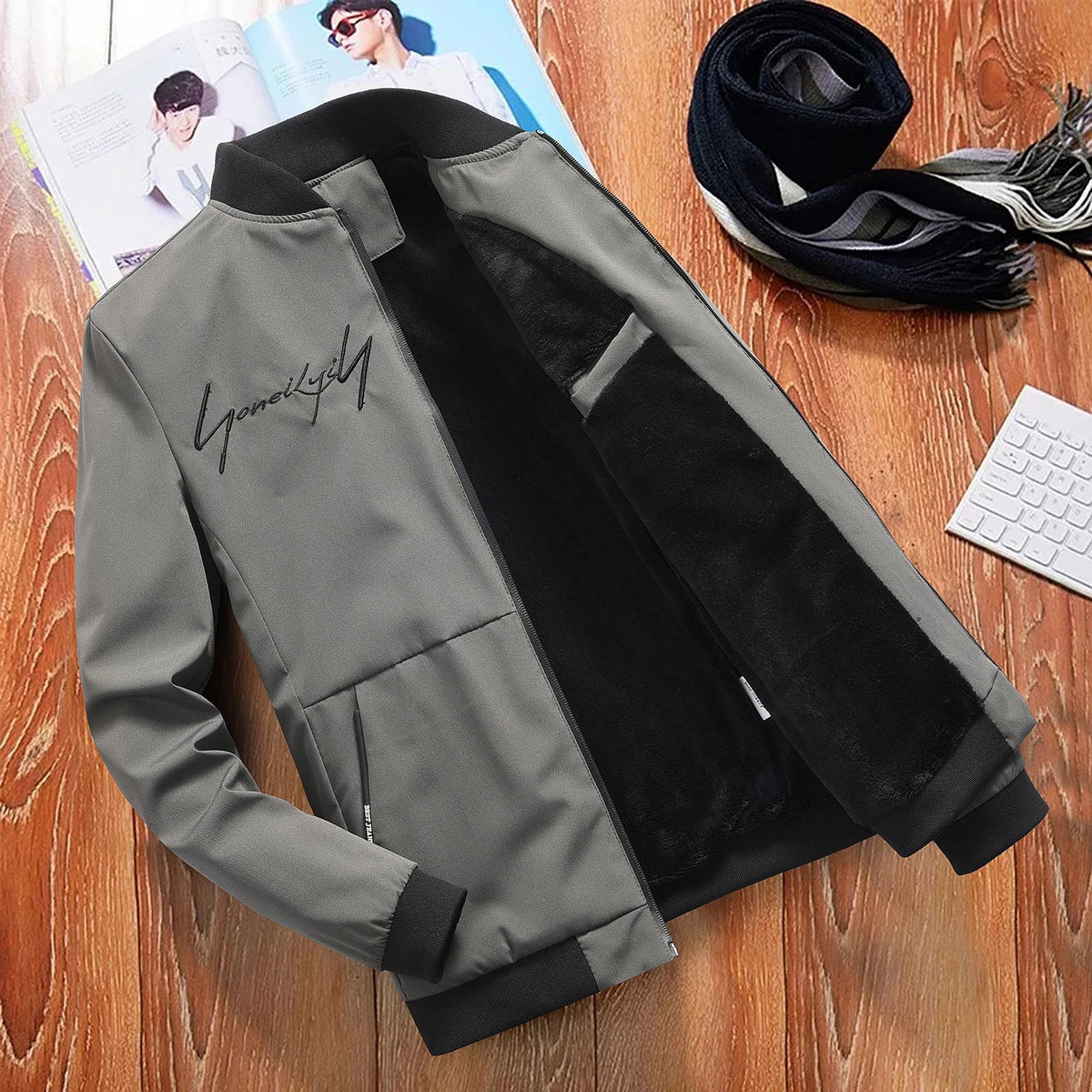Walter™ | Warme Herren-Bomberjacke mit Fleecefutter
