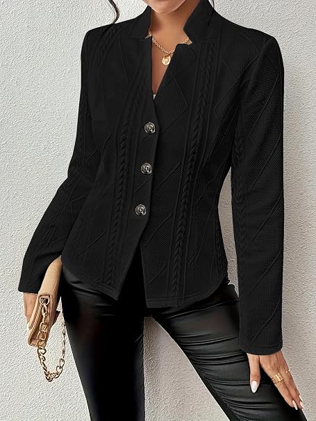 Elina™ | Eleganter Struktur-Blazer
