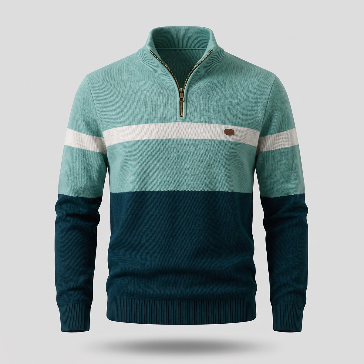 Werner™ | Stilvoller Pullover mit Reissverschlusskragen