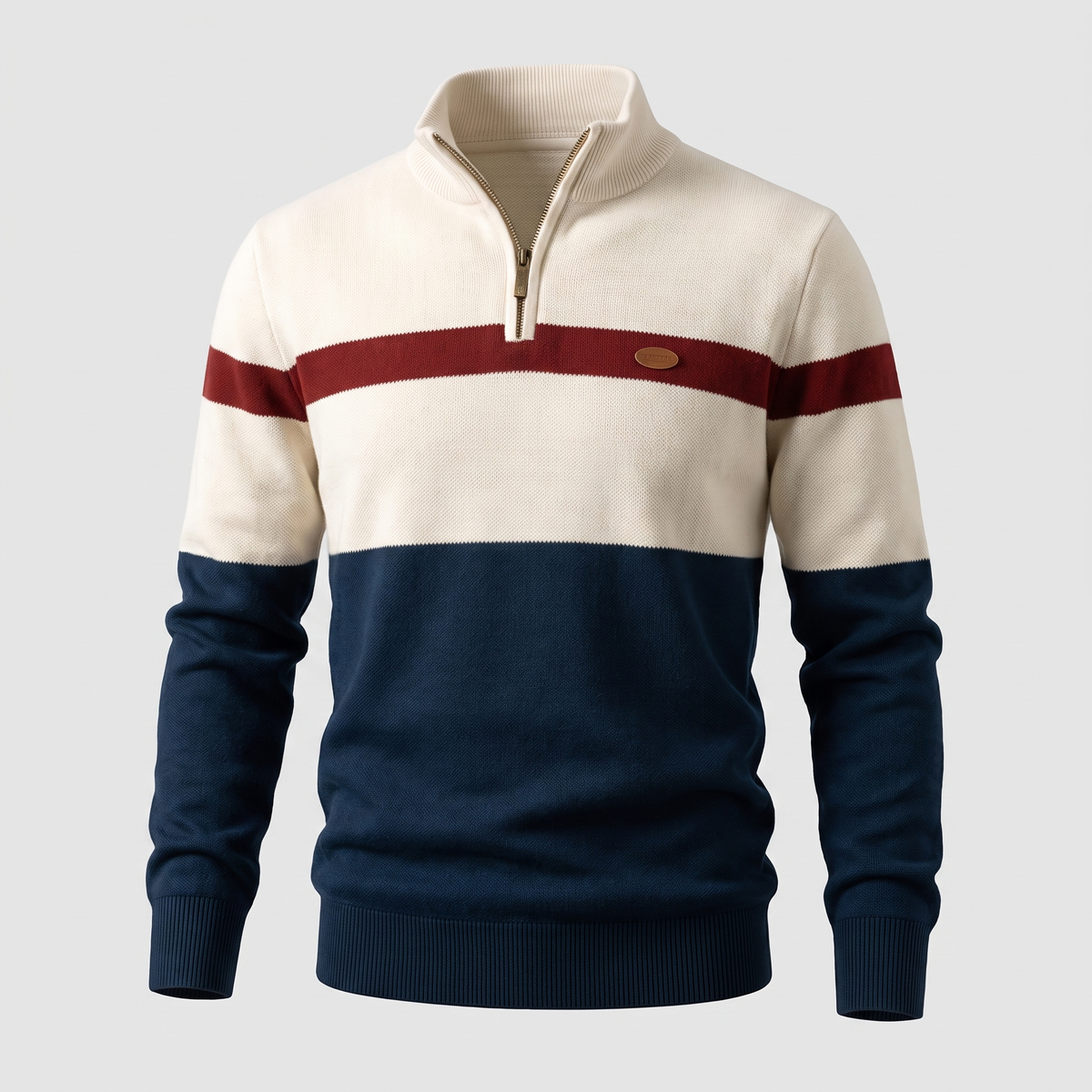 Werner™ | Stilvoller Pullover mit Reissverschlusskragen
