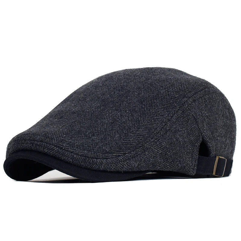 Haldor™ | Klassisk Flat Caps med Fiskebensmønster