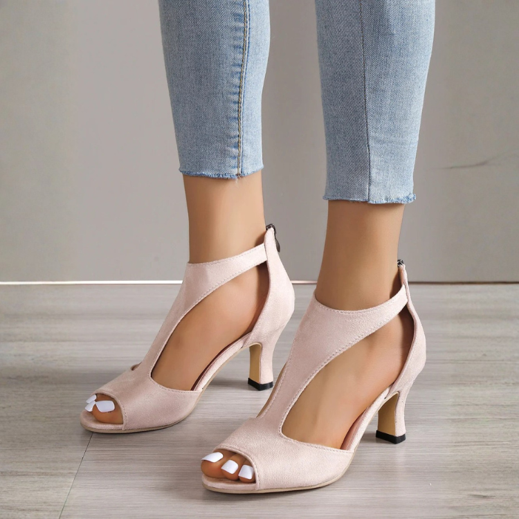 Elena™ | Elegante Dameshæler med Åpent Design