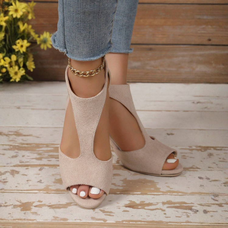 Elena™ | Elegante Dameshæler med Åpent Design
