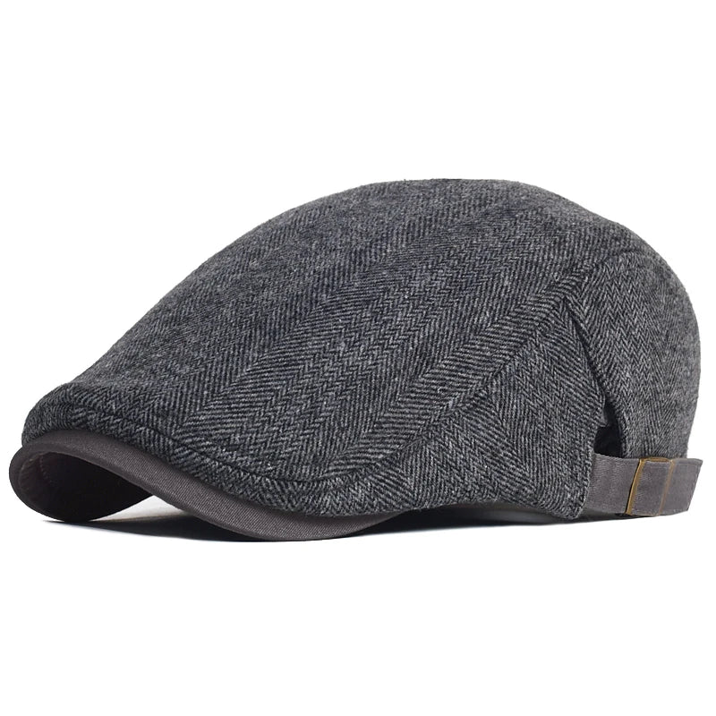 Haldor™ | Klassisk Flat Caps med Fiskebensmønster