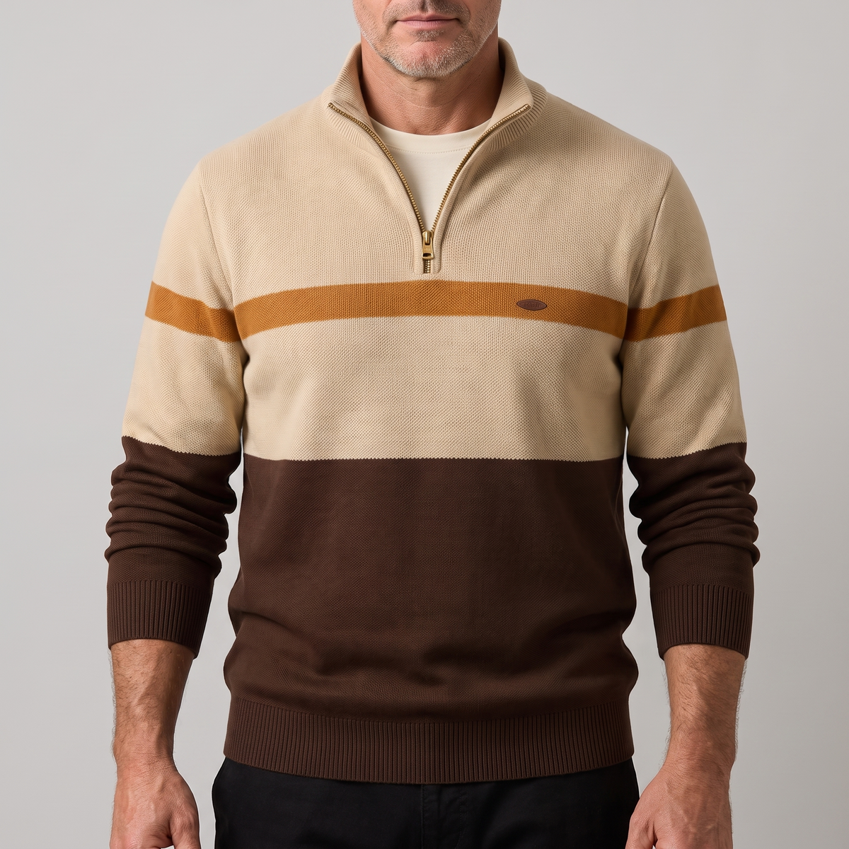 Werner™ | Stilvoller Pullover mit Reissverschlusskragen