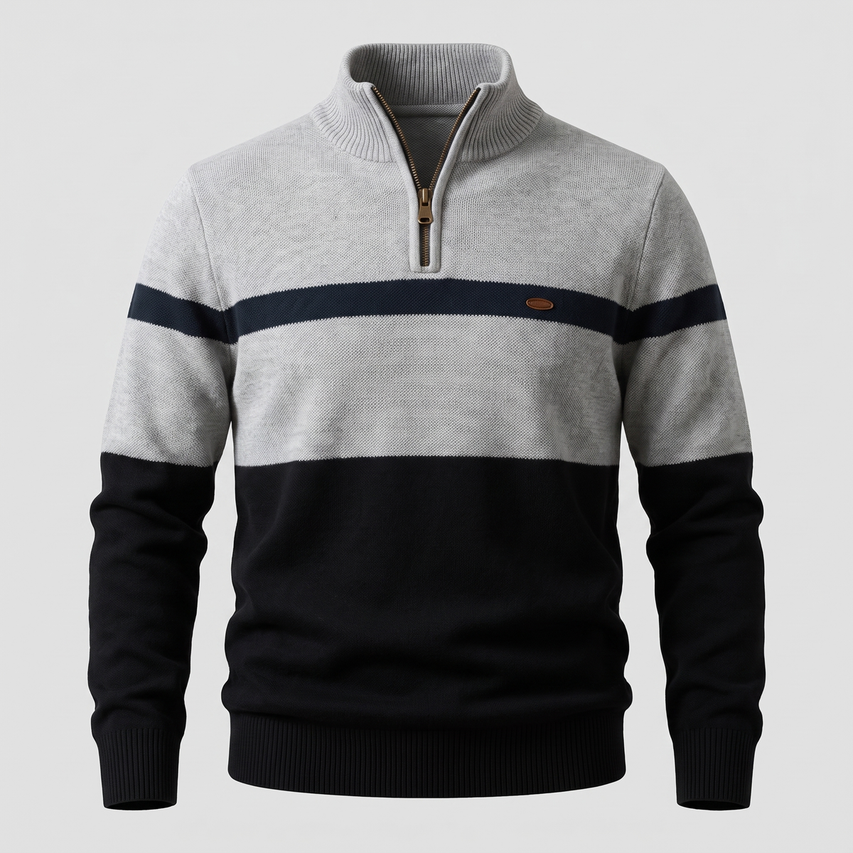 Werner™ | Stilvoller Pullover mit Reissverschlusskragen